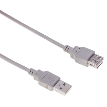 Кабель Buro BHP RET USB_AF18 USB A(m) USB A(f) 1.8м серый блистер -4