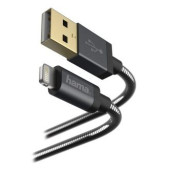 Кабель Hama Metal 00173626 Lightning (m) USB A (m) 1.5м черный