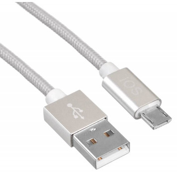 Кабель Buro BHP LGHT+MCR USB (m)-Lightning (m)/micro USB (m) 1м белый -1