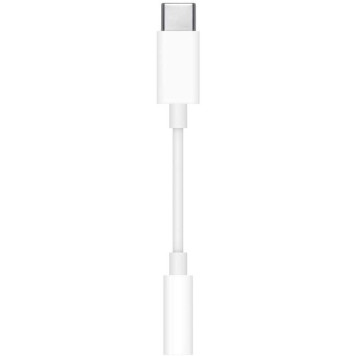 Переходник Apple MU7E2ZM/A mini-Jack 3.5 (f) USB Type-C (m) белый -2