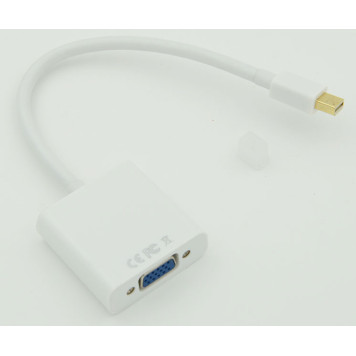 Переходник miniDisplayPort (m) VGA (f) белый 