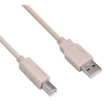 Кабель Buro USB2.0-AM/BM-3 USB A(m) USB B(m) 3м серый -2