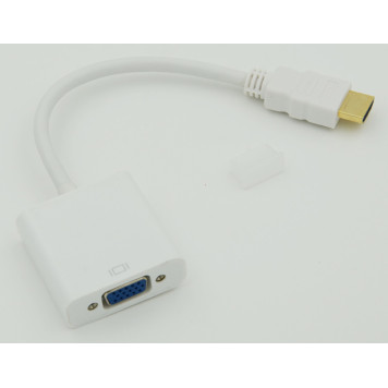 Переходник HDMI (m) VGA (f) 0.1м белый 