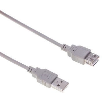Кабель Buro BHP RET USB_AF30 USB A(m) USB A(f) 3м серый блистер -3