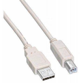 Кабель Buro USB2.0-AM/BM-1.8M-MG USB A(m) USB B(m) 1.8м феррит.кольца серый -1