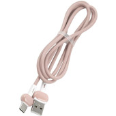 Кабель Redline Candy УТ000021996 USB Type-C (m) USB A (m) 1м розовый