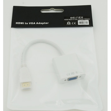 Переходник HDMI (m) VGA (f) 0.1м белый -1