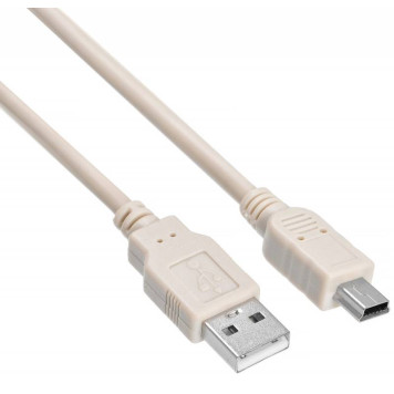 Кабель Buro USB2.0-M5P-1 USB A(m) mini USB B (m) 1м серый -2