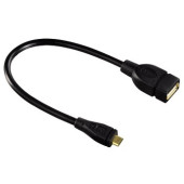 Кабель Hama 00078426 USB A(f) micro USB B (m) 0.15м черный блистер