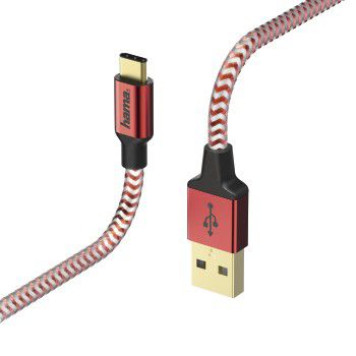 Кабель Hama 00178296 USB Type-C (m) USB A(m) 1.5м красный -2