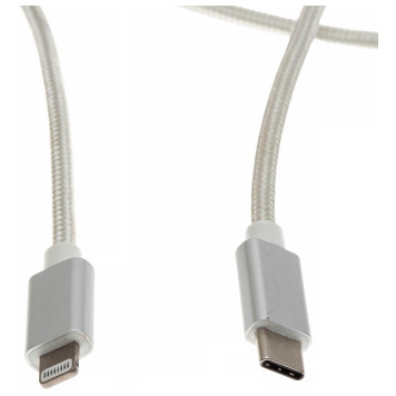 Кабель Cactus CS-LG.USB.C-1 USB Type-C (m)-Lightning (m) 1м белый блистер -4