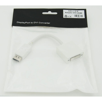 Переходник DisplayPort (m) DVI (f) белый -1