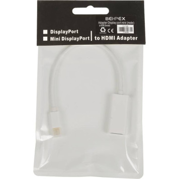 Переходник miniDisplayPort (m) HDMI (f) 0.2м белый -2