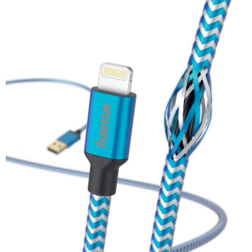 Кабель Hama 00178300 Lightning (m) USB A (m) 1.5м синий -1