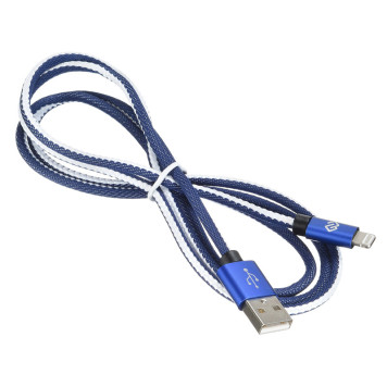 Кабель Digma USB A(m) Lightning (m) 1.2м синий -3