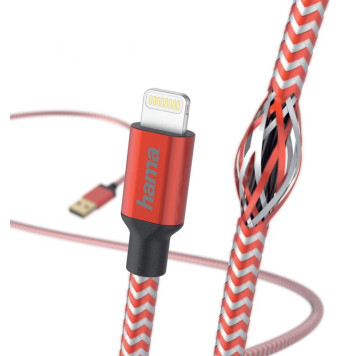 Кабель Hama 00178299 Lightning (m) USB A(m) 1.5м красный -1