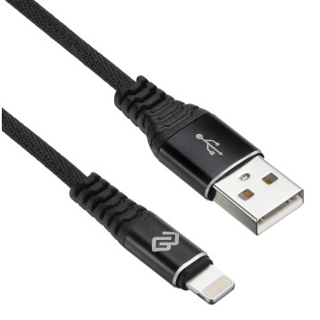 Кабель Digma USB A(m) Lightning (m) 3м черный -4
