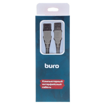 Кабель Buro BHP RET USB_AM18 USB A(m) USB A(m) 1.8м серый блистер 