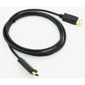 Кабель HDMI (m) DisplayPort (m) 2м черный