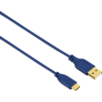Кабель Hama Flexi-Slim 135785 USB Type-C (m) USB A(m) 0.75м синий -5