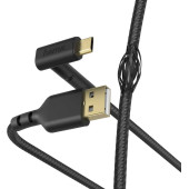 Кабель Hama 00187215 microUSB (m) угловой USB 2.0 (m) 1.5м черный
