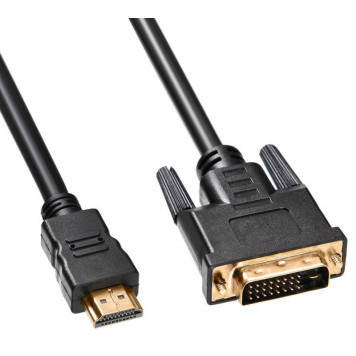Кабель Buro HDMI-19M-DVI-D-5M HDMI (m) DVI-D (m) 5м феррит.кольца черный -2