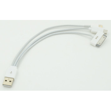 Кабель USB A(m) micro USB B (m) 0.2м белый 