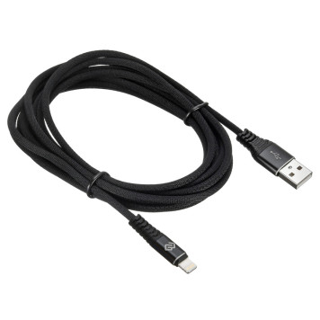 Кабель Digma USB A(m) Lightning (m) 3м черный -3