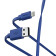 Кабель Hama 00187232 Lightning USB 2.0 (m) 1м синий плоский 
