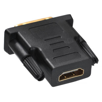 Переходник Buro HDMI-19FDVID-M_ADPT HDMI (f) DVI-D (m) черный -1