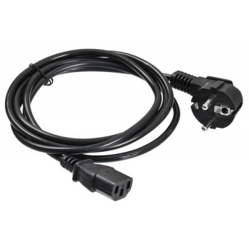 Кабель Buro BU-PCAB-ZP2 IEC C13 Евровилка угловой 5м черный (пакет) 