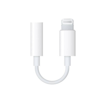 Переходник Apple MMX62ZM/A mini-Jack 3.5 (f) Lightning (m) белый -1