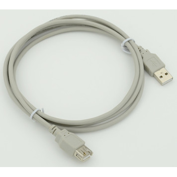 Кабель-удлинитель USB A(m) USB A(f) 1.8м серый 