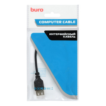 Кабель OTG Buro USB A(f) micro USB B (m) 0.2м черный -1