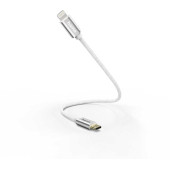 Кабель Hama 00187209 USB Type-C (m) Lightning (m) 0.2м белый