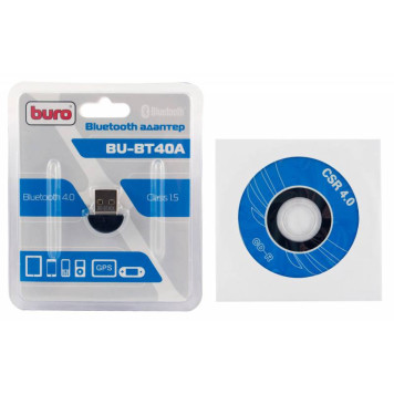Адаптер USB Buro BU-BT40A Bluetooth 4.0+EDR class 1.5 20м черный -3