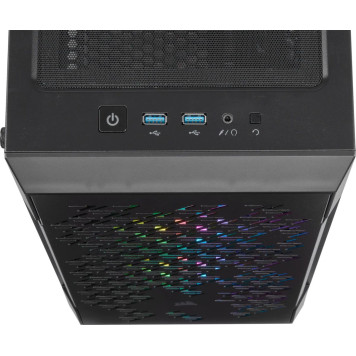 Корпус Corsair iCUE 220T RGB черный без БП ATX 3x120mm 4x140mm 2xUSB3.0 audio bott PSU -6
