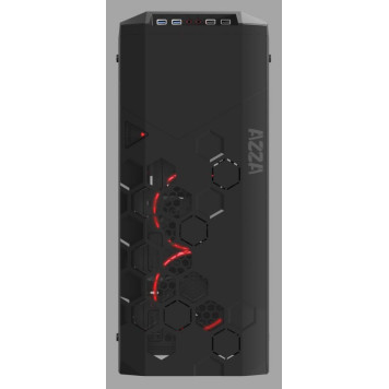 Корпус Formula V-LINE 6000-RGB черный без БП ATX 2x120mm 2xUSB2.0 2xUSB3.0 audio front door bott PSU -4