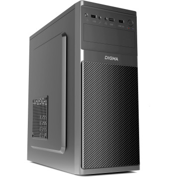Корпус Digma DC-ATX200-U3 черный без БП ATX 1x80mm 2x120mm 1xUSB2.0 1xUSB3.0 audio -1