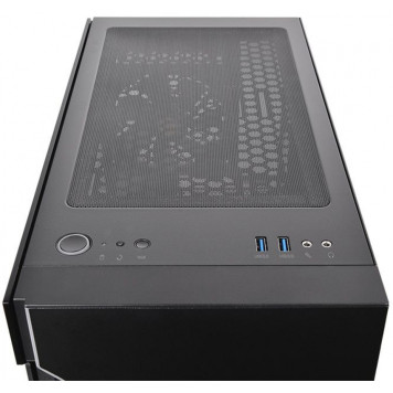 Корпус Thermaltake H200 TG RGB черный без БП ATX 2xUSB3.0 audio bott PSU -1