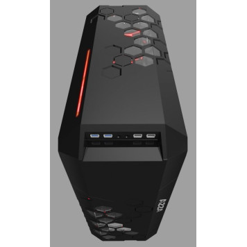 Корпус Formula V-LINE 6000-RGB черный без БП ATX 2x120mm 2xUSB2.0 2xUSB3.0 audio front door bott PSU -2