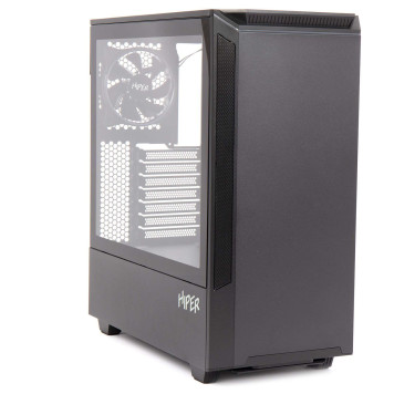 Корпус Hiper PB81 черный без БП ATX 4x120mm 2xUSB2.0 2xUSB3.0 audio bott PSU -1