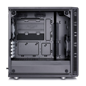 Корпус Fractal Design Define Mini C TG черный без БП mATX 5x120mm 4x140mm 2xUSB3.0 audio bott PSU -6