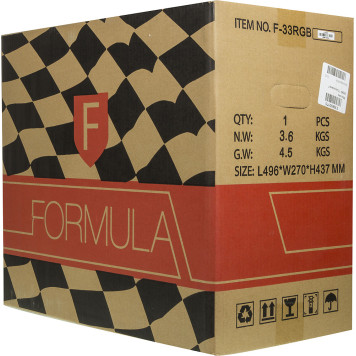 Корпус Formula F-33RGB черный без БП ATX 5x120mm 2x140mm 2xUSB2.0 1xUSB3.0 audio bott PSU -15