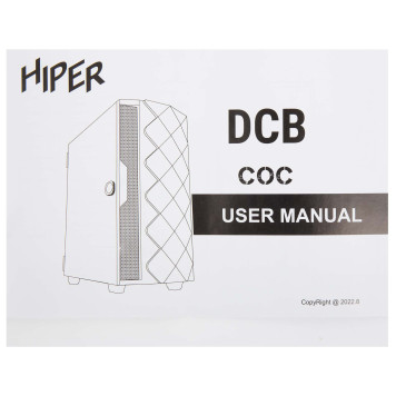 Корпус Hiper DCB черный без БП ATX 5x120mm 5x140mm 1xUSB2.0 1xUSB3.0 audio bott PSU -15