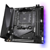 Материнская плата Gigabyte B550I AORUS PRO AX Soc-AM4 AMD B550 2xDDR4 mini-ITX AC`97 8ch(7.1) 2.5Gg RAID+HDMI+DP