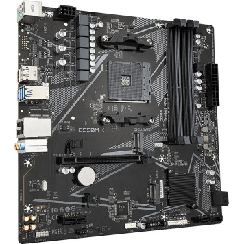 Материнская плата Gigabyte B550M K Soc-AM4 AMD B550 4xDDR4 mATX AC`97 8ch(7.1) GbLAN RAID+HDMI+DP -1