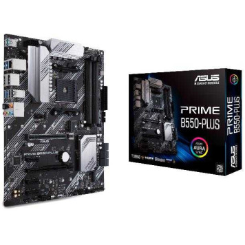 Материнская плата Asus PRIME B550-PLUS Soc-AM4 AMD B550 4xDDR4 ATX AC`97 8ch(7.1) GbLAN RAID+HDMI+DP -5