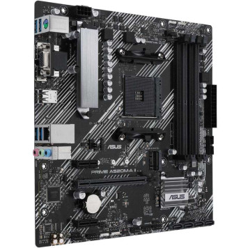 Материнская плата Asus PRIME A520M-A II Soc-AM4 AMD A520 4xDDR4 mATX AC`97 8ch(7.1) GbLAN RAID+VGA+HDMI+DP -2