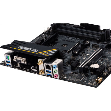 Материнская плата Asus TUF GAMING A520M-PLUS WIFI Soc-AM4 AMD A520 4xDDR4 mATX AC`97 8ch(7.1) 2xGgE RAID+VGA+HDMI+DP -4